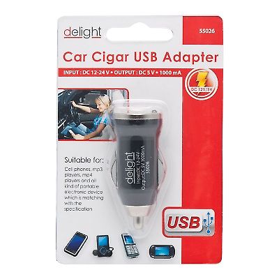 Szivargyjts adapter 12-24V 1xUSB MNC55026 1000mA